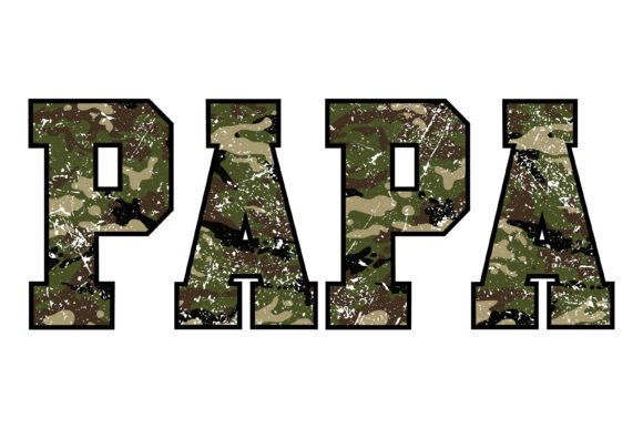 Camo Papa Military Father Design: A Versatile Asset