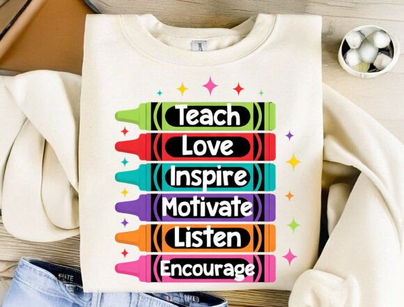 Creative Classroom Assets: Teacher Crayon Design
