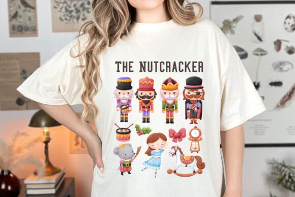 Festive Charm: The Cute Christmas Nutcracker T-Shirt Design