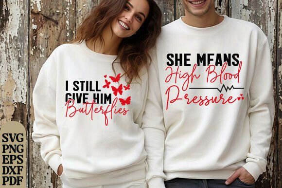 Funny Valentine Couple Shirts Design SVG: A Creative Asset