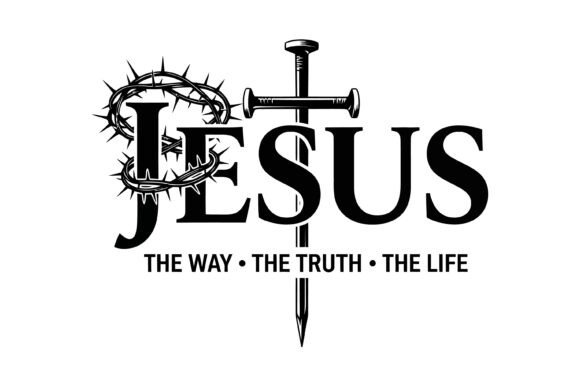 Jesus Crown Cross Faith Design: A Versatile Visual Asset