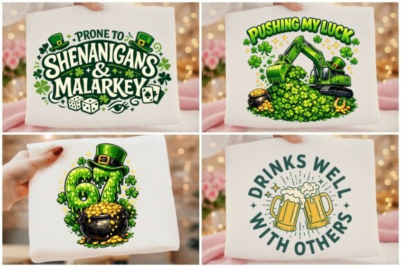 Png St Patrick's Day T-Shirt Design: A Bundle for Bold Apparel