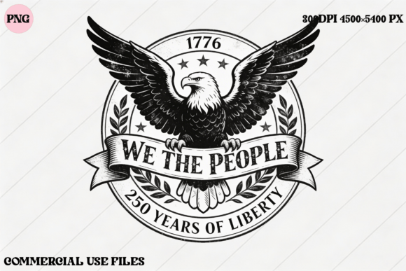 We the People Eagle 1776: A Modern Liberty Design Asset
